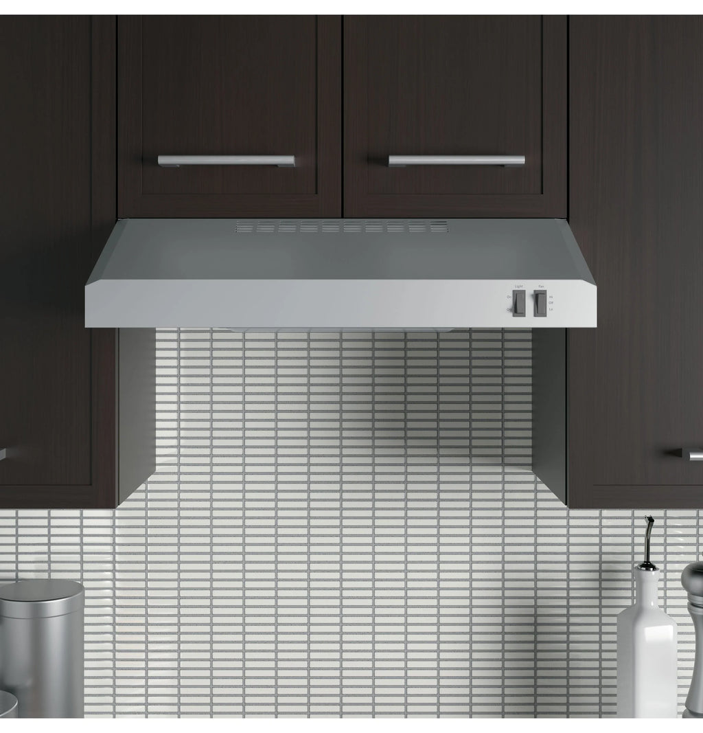 GE - 24 Convertible Range Hood - Stainless steel