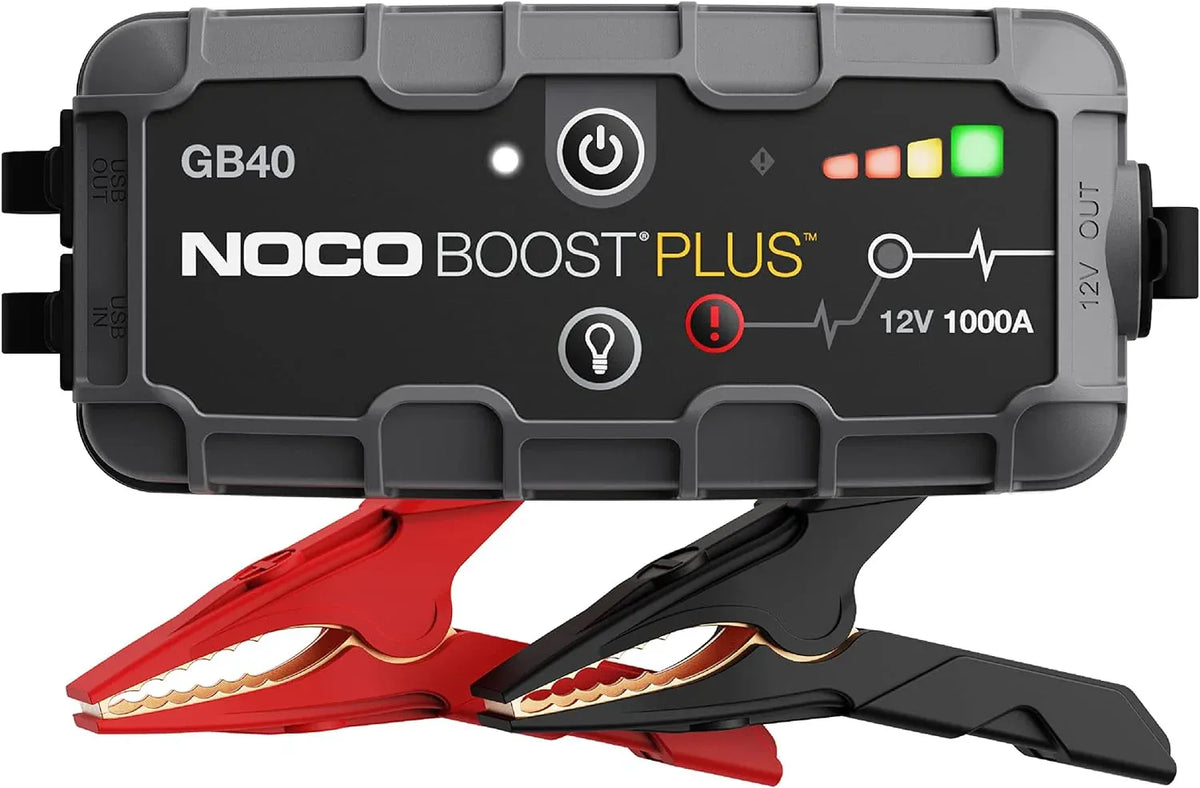 Boost GB40: 1000A UltraSafe Jump Starter â?12V Lithium Battery Booster Pack, Portable Jump Box, Power Bank & Jumper Cables - for 6.0L Gas and 3.0L Diesel Engines