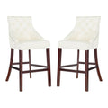 Safavieh Eleni Tufted Wing Back Bar Stool 2-Piece Set