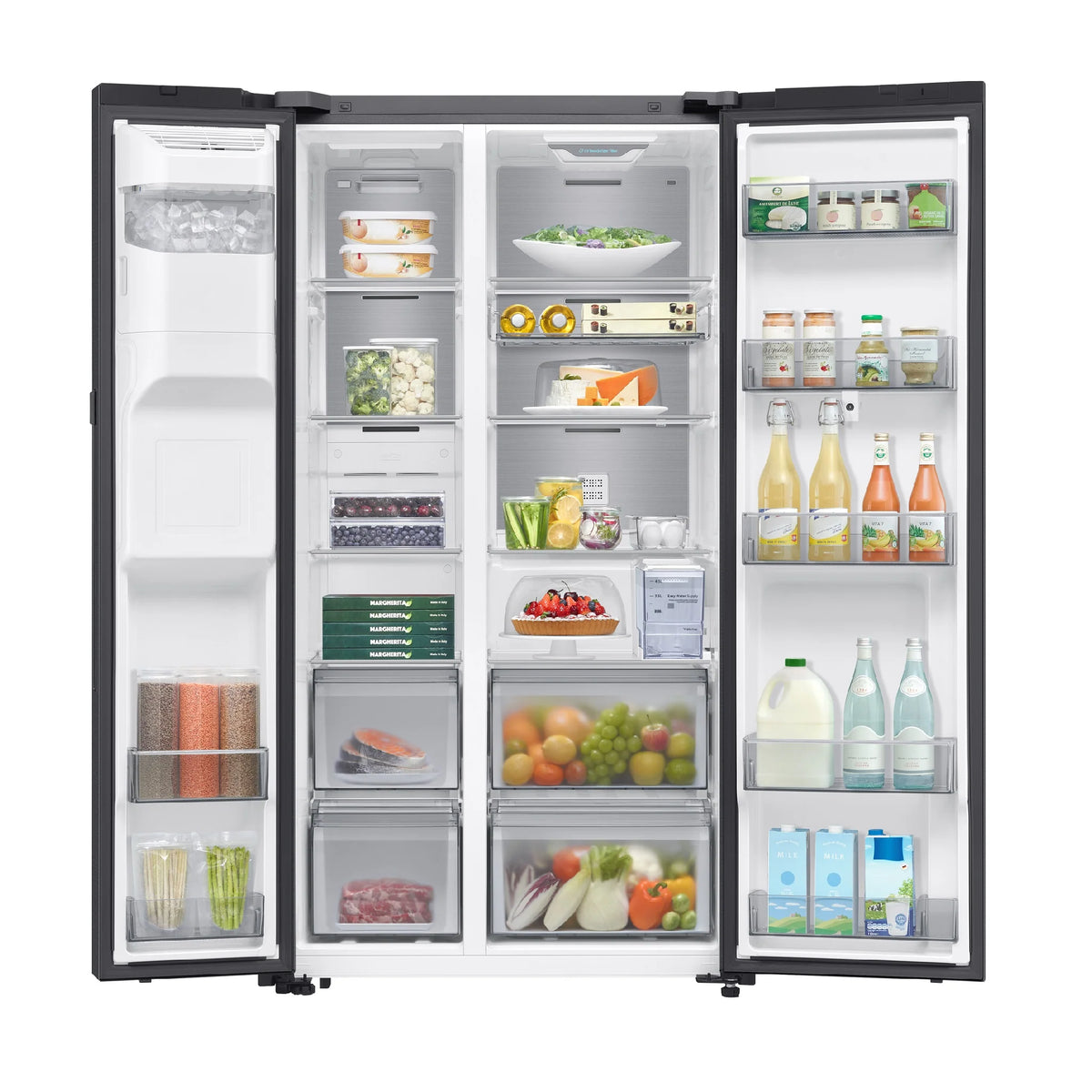 21 Cu. Ft. Side-by-Side Refrigerator Inverter with Practical Storage