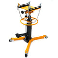 JSTUOKE 1660 Pounds Hydraulic Car Transmission Jack Vertical Lift with 360° Swivel Wheel Pedal ,Yellow,33-70(0.5Ton)