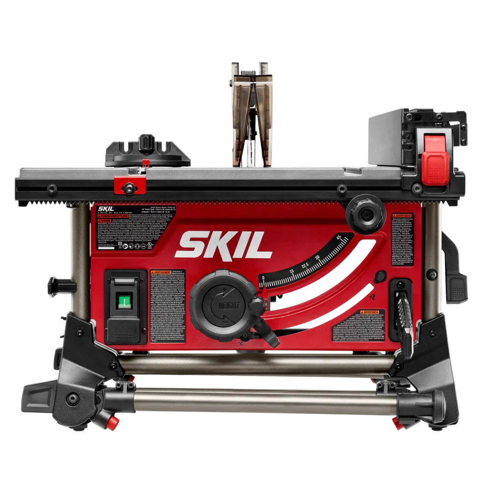 SKIL Jobsite Table Saw with Integrated Foldable Stand, 10, 15 Amp, 25-1/2” Rip Capacity