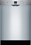 Bosch - 100 Series 24 Front Control Built-In Dishwasher with Hybrid Stainless Steel Tub - Stainless steel