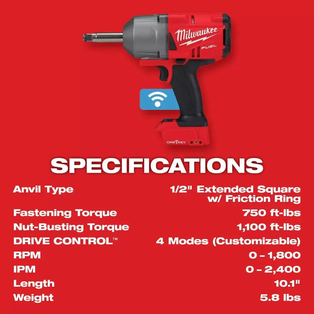Milwaukee Pre-Sale 2769-22R M18 FUEL 18V 1/2 ONE-KEY Controlled Torque Impact Wrench Kit