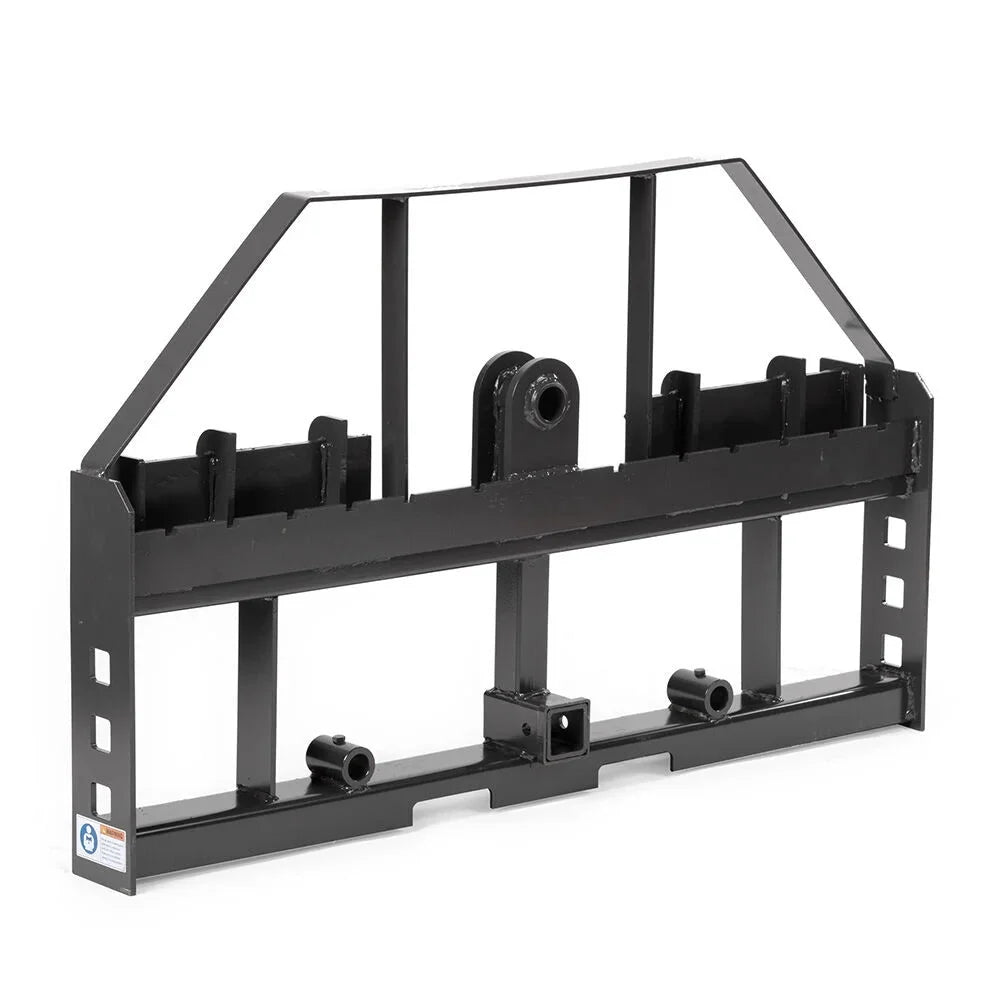 Titan Attachments Standard Series Pallet Fork Frame, Quick Tach Connection for Skid Steers, Tractors, Optional Pallet Fork Blades, Hay Spear Sleeves Included, 2 Receiver Hitch, Rated 4,000 LB
