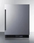 24 Wide Built-In All-Freezer, ADA Compliant, Stainless Steel/Black