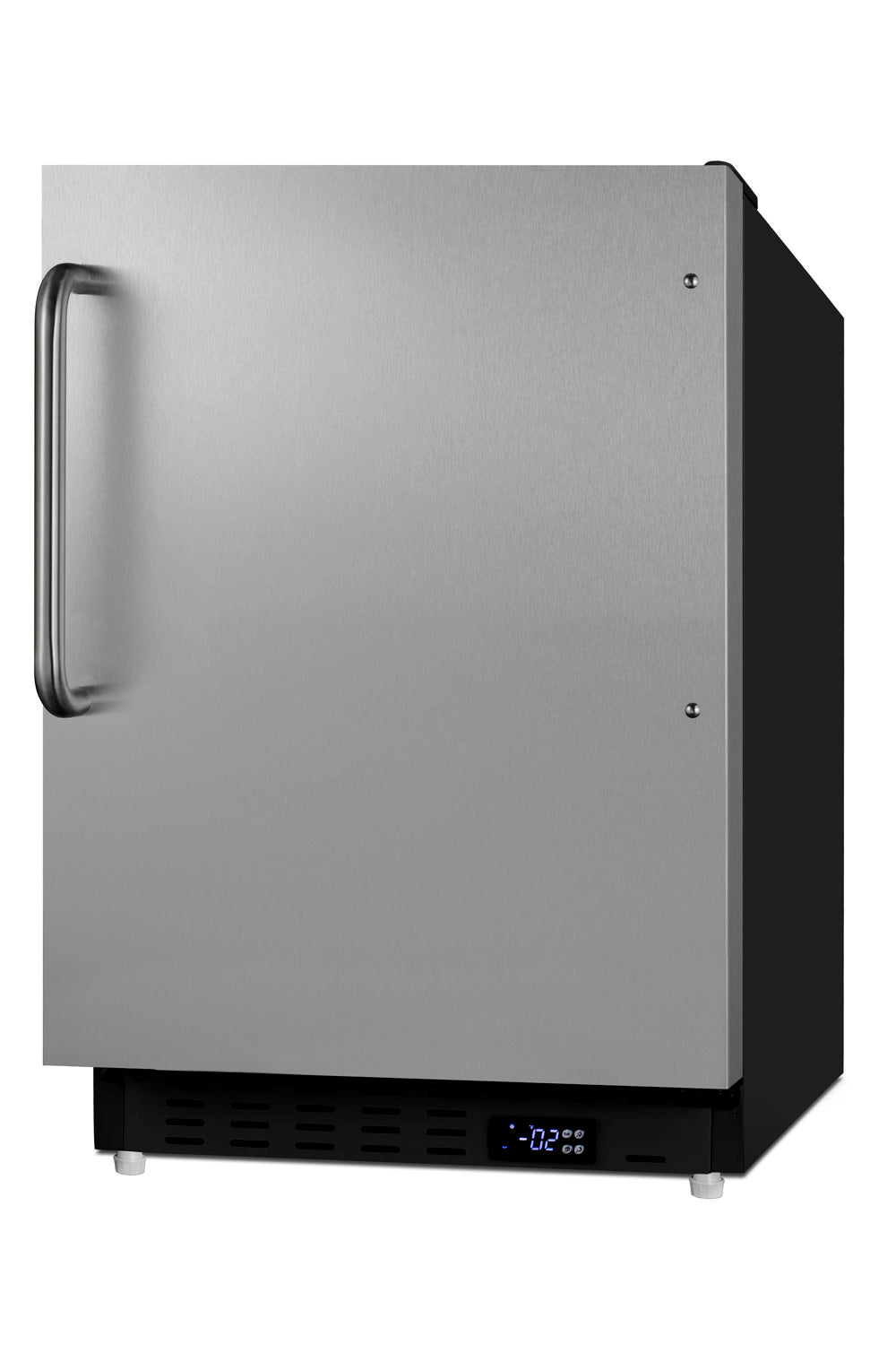 Summit ALFZ37BSSTB 20 in. Built-In All-Freezer, Stainless Steel & Black - 25 in.