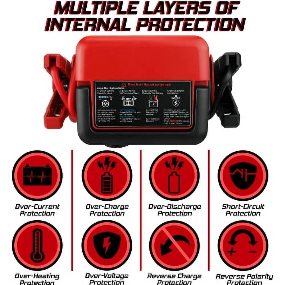 17L 750HP heavy duty truck 24 volt jump starter 50000 mah 12v 24v car jump starter