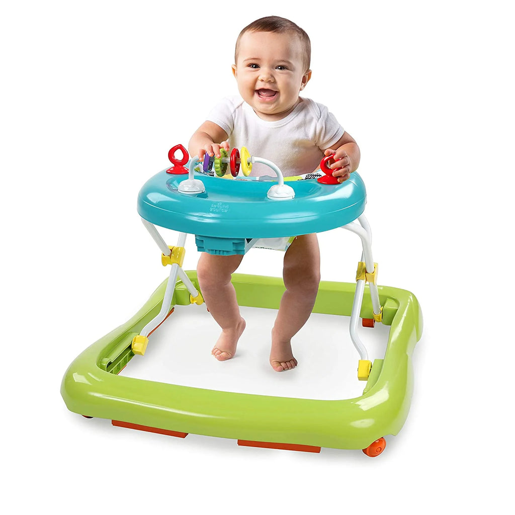 Bright Starts Giggling Safari Walker with Easy Fold Frame for Storage， Ages 6 Months 💝 Last Day For Clearance
