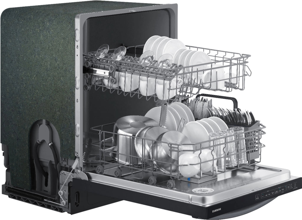 Samsung - 24 Top Control Built-In Dishwasher - Black stainless steel