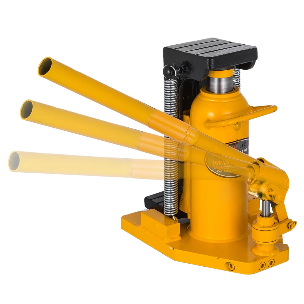 VEVOR Toe Jack Lift Hydraulic Machine Toe Jack Lift Air Hydraulic Toe Jack Proprietary Heat-Treated Steel (10 Ton Yellow)