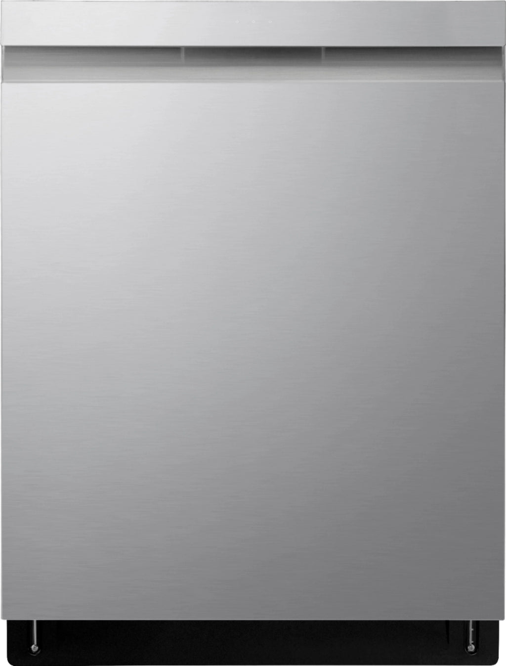 LG - 24 Top Control Smart Built-In Stainless Steel Tub Dishwasher with 3rd Rack, QuadWash and 44db - Stainless steel