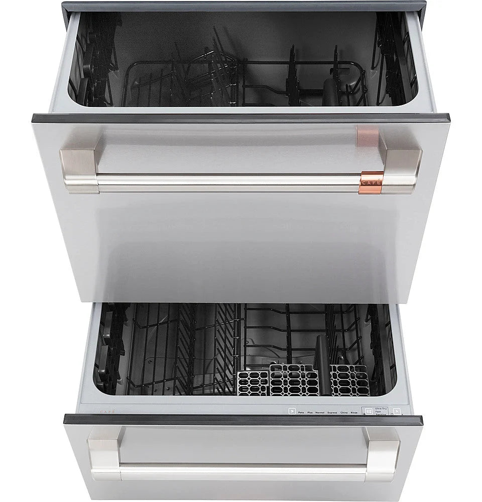 Café 24 Top Control Built-In Double Drawer Dishwasher - Stainless steel