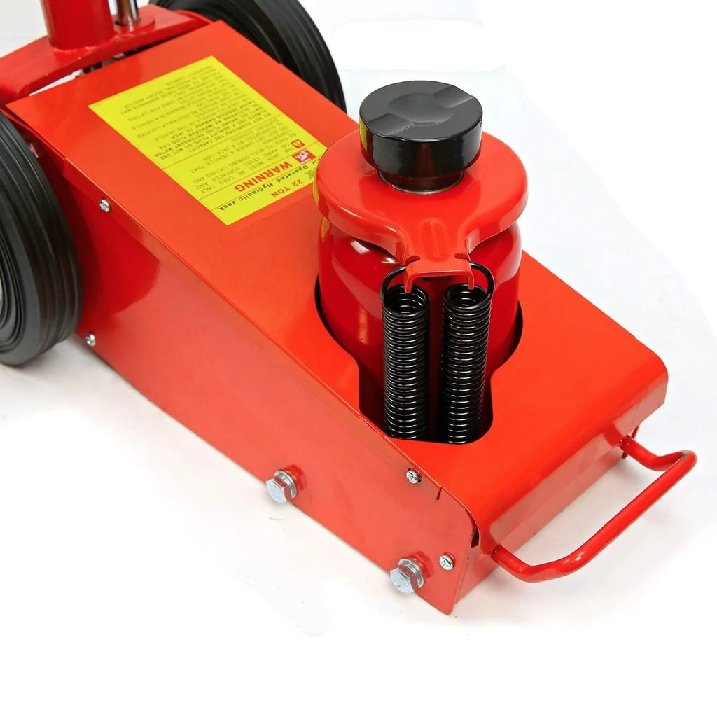 XtremepowerUS 22 Ton Floor Jack Hydraulic Air Axle Bottle 22-Ton Capacity Jack w/ Extension Saddle Set