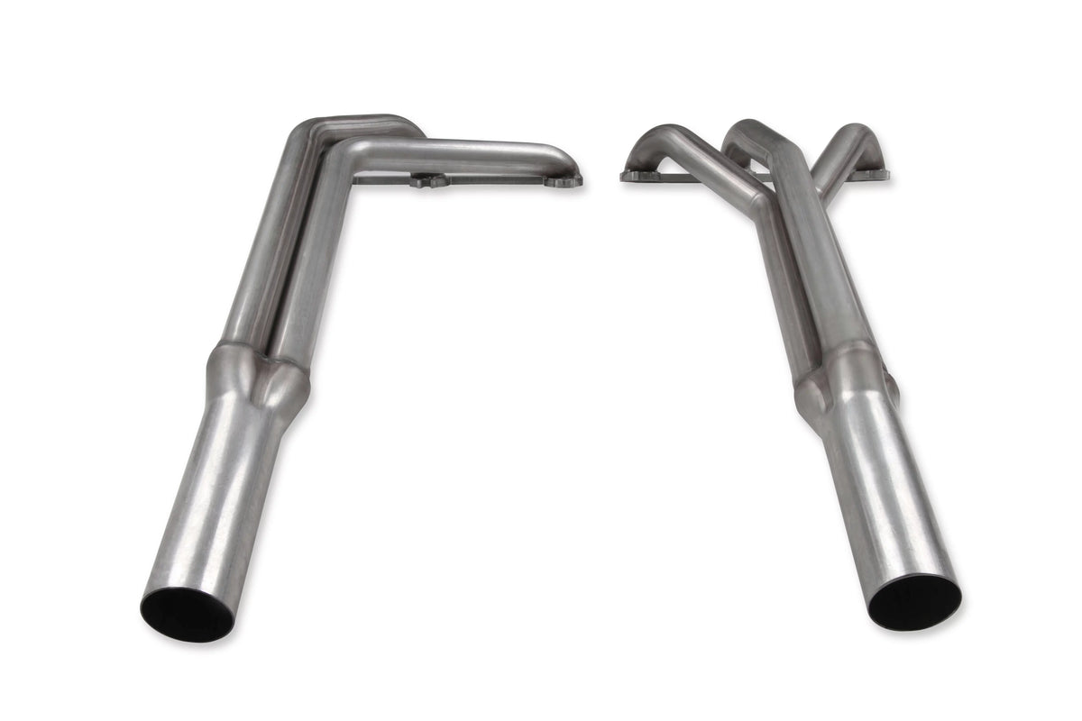 Flowtech 11587FLT Upright Headers 1-1/2 Primary, 20 Long, 27 tall, 2-1/2 x 10 Collector - 409SS Natural Finish
