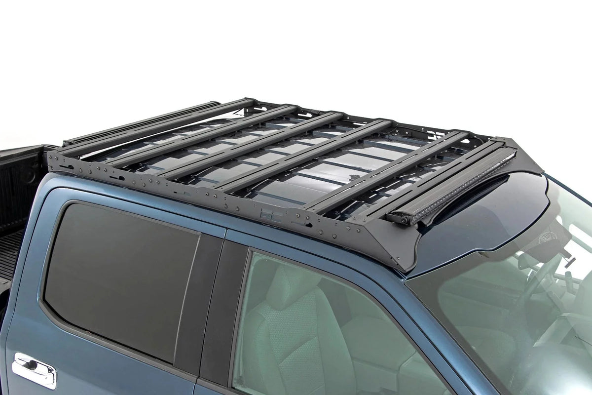 Rough Country Roof Rack System w/40 Front Facing LED for 15-18 F-150 - 51021 Fits select: 2015-2016,2017-2018 FORD F150