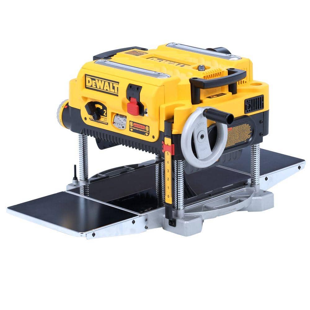 15 Amp Corded 13 in. Heavy-Duty 2-Speed Thickness Planer with (3) Knives, In Feed Table and Out Feed Table DW735X