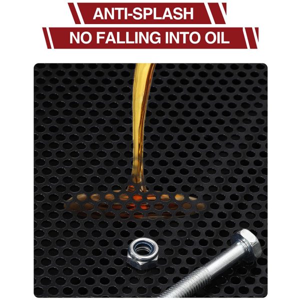 17 Gal Electric Oil Drain with 110V Pump & 8 Ft Hose,Low Profile & T Folding Handle Oil Drain Cart for Truck Cars SUVs