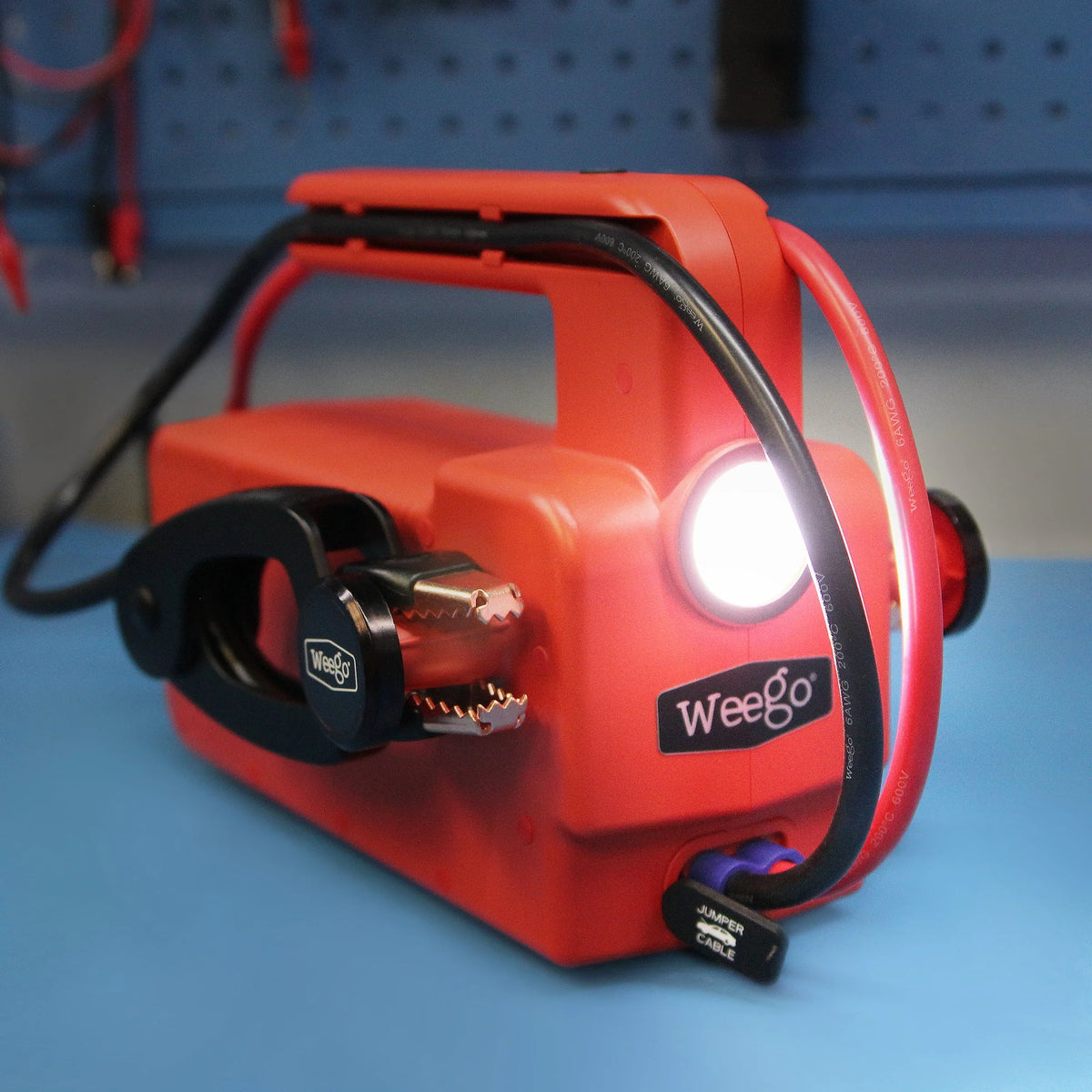 Weego 120 Portable 12V Lithium Jump Starter, 5000 Peak Amp, 1200A Cranking, USB Fast Charging