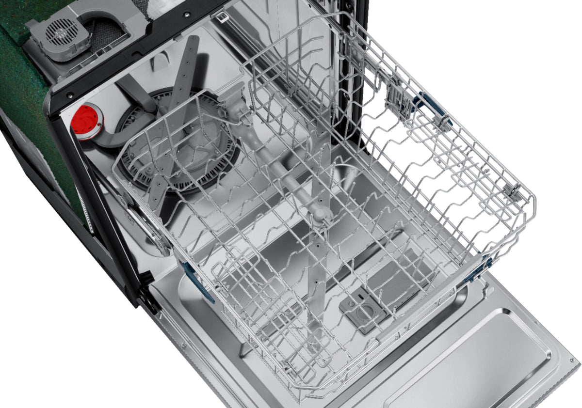 Samsung - StormWash 24 Top Control Built-In Dishwasher with AutoRelease Dry, 3rd Rack, 48 dBA - Stainless steel
