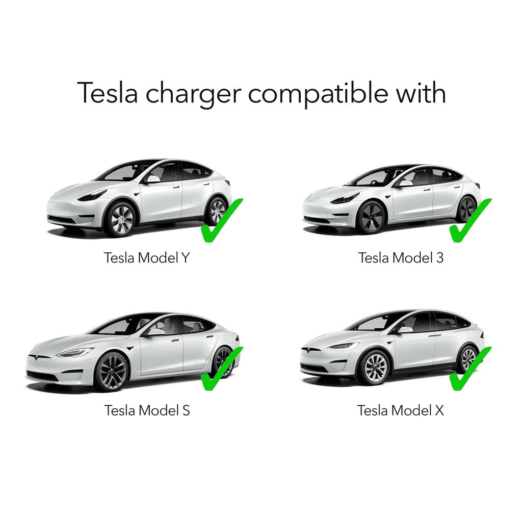 Lectron Level 1 Portable 15 Amp (110V) Electric Car Charger for Tesla X/Y/3/S EVs with NEMA 5-15 Plug