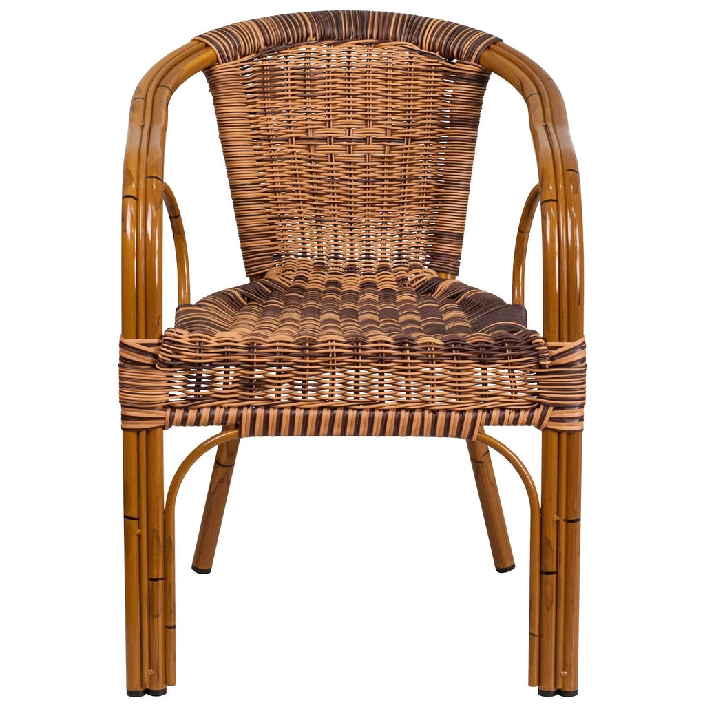 Flash Furniture Cadiz Rattan Restaurant Patio Chair