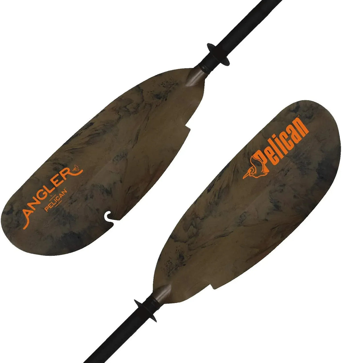 Angler Paddle - Aluminum Shaft with Reinforced Fiberglass Blades - Lightweight, Adjustable Kayaks Paddles - Perfect for Kayak Fishing