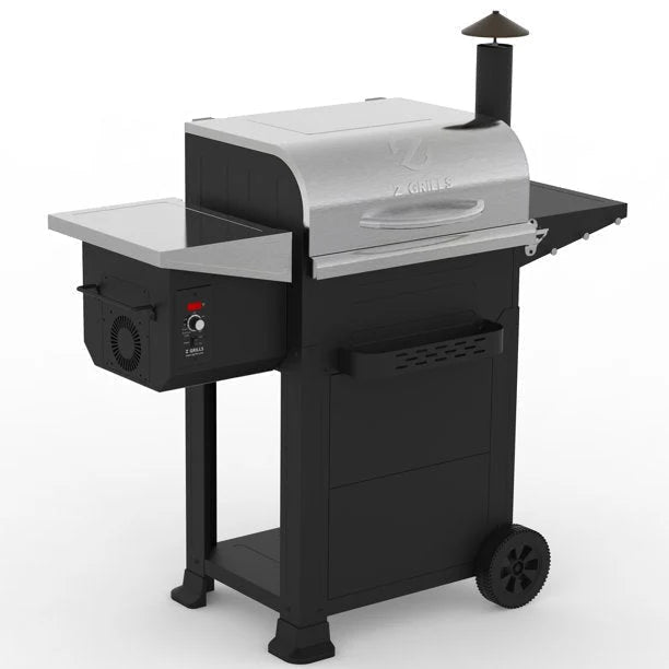 Z GRILLS ZPG-6002E 573inch Wood Pellet Grill and Smoker 6-in-1 BBQ Stainless Steel
