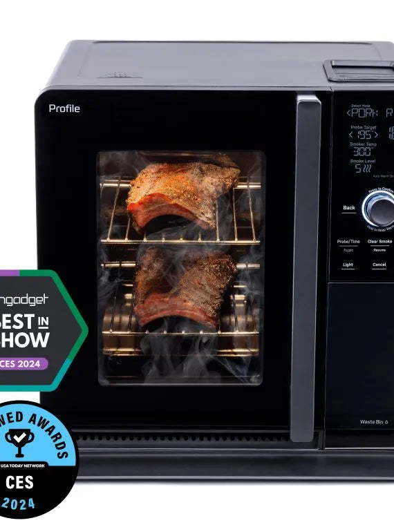 GE Profile – Smart Indoor Smoker – Black