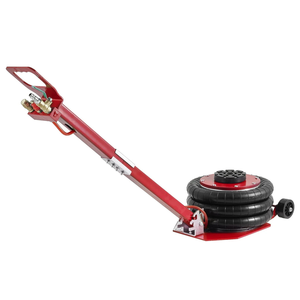 BENTISM Air Jack, 3 Ton/6600 lbs Triple Bag Air Jack, Airbag Jack with Six Steel Pipes, Lift up to 17.7 inch/450 mm, 3-5 s Fast Lifting Pneumatic Jack, with Adjustable Handles for Cars Repair
