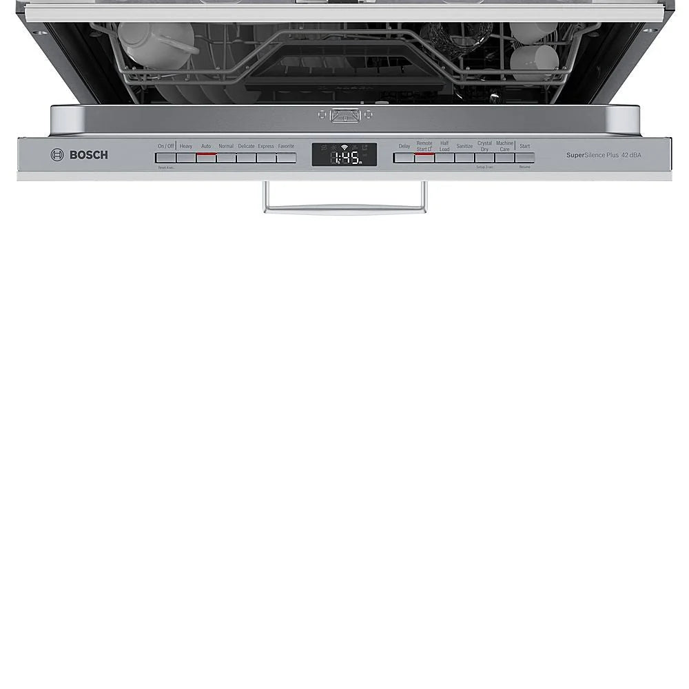 Bosch - 800 Series 24 Top Control Smart Built-In Dishwasher with 3rd Rack and 42 dBA - Custom Panel Ready