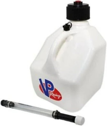 VP 4172 + 3046B 3 Gallon White Portable Utility Jug Container With Container Hose - Quantity of 3