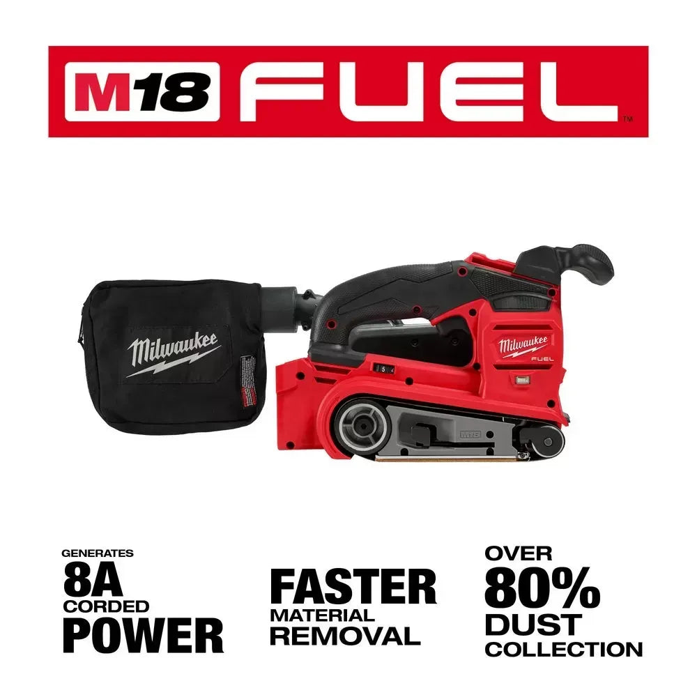 Milwaukee 2832-20 M18 FUEL 18V 3 x 18 Cordless Li-Ion Belt Sander - Bare Tool