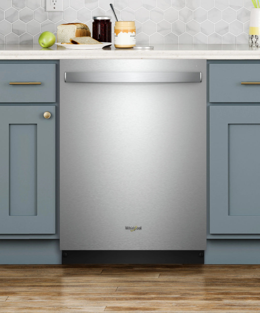 Whirlpool - 24 Built-In Dishwasher - Stainless steel