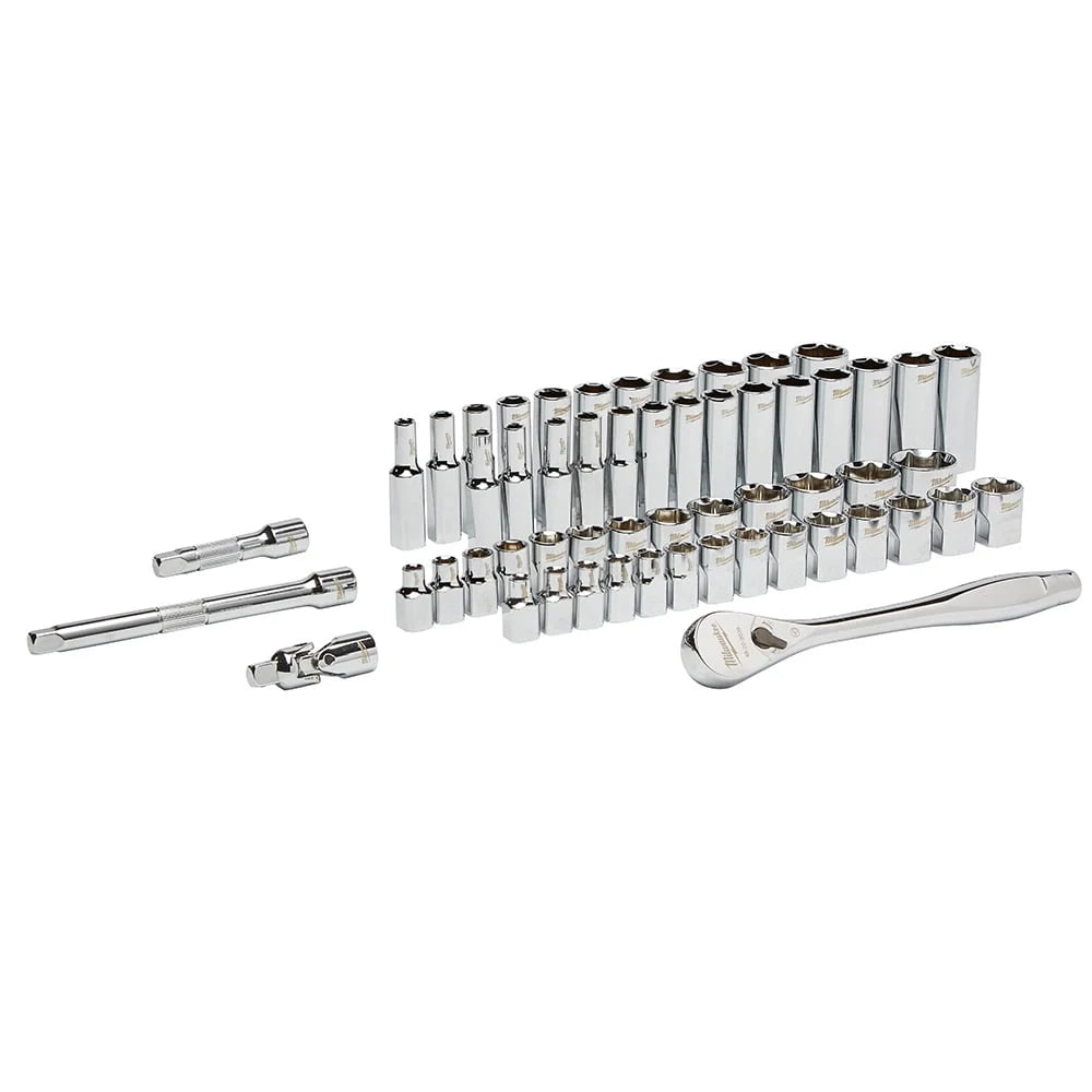 Milwaukee 48-22-9008 3/8 in. Drive 56pc Ratchet & Socket Set (SAE & Metric)