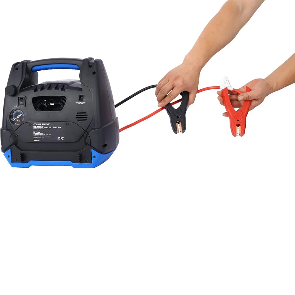 Juiluna Rechargeable Jump Starter 1800 Amp Battery Jump Starter With Air Compressor Car Tire Inflator For Gas Diesel Vehicles