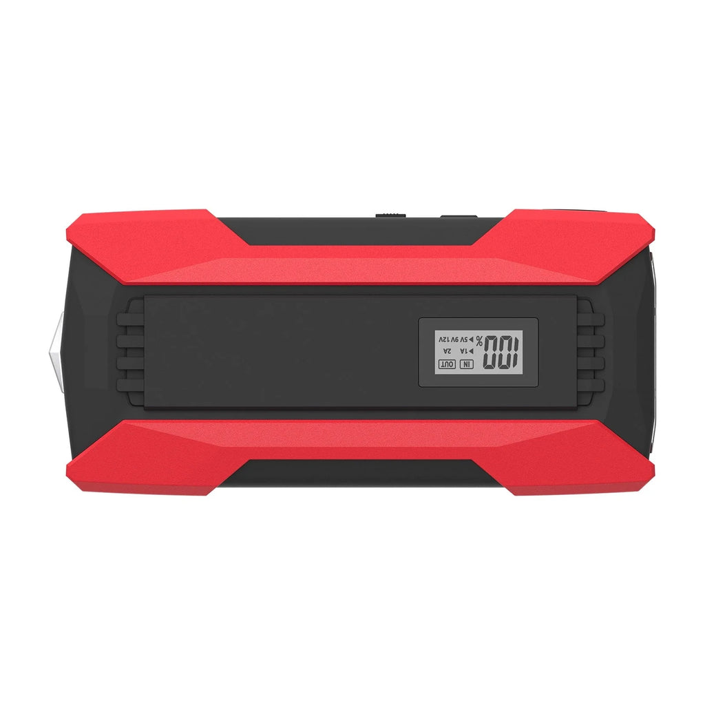Meterk 1500A Peaks 10000mAh Car Jump Starter QC3.0 Fast Charging with LED Digital Display/Dual USB/Safety Hammer/LED Light/Multiple Protections 12.0V Car Battery Booster Pack Support Low-Tempera