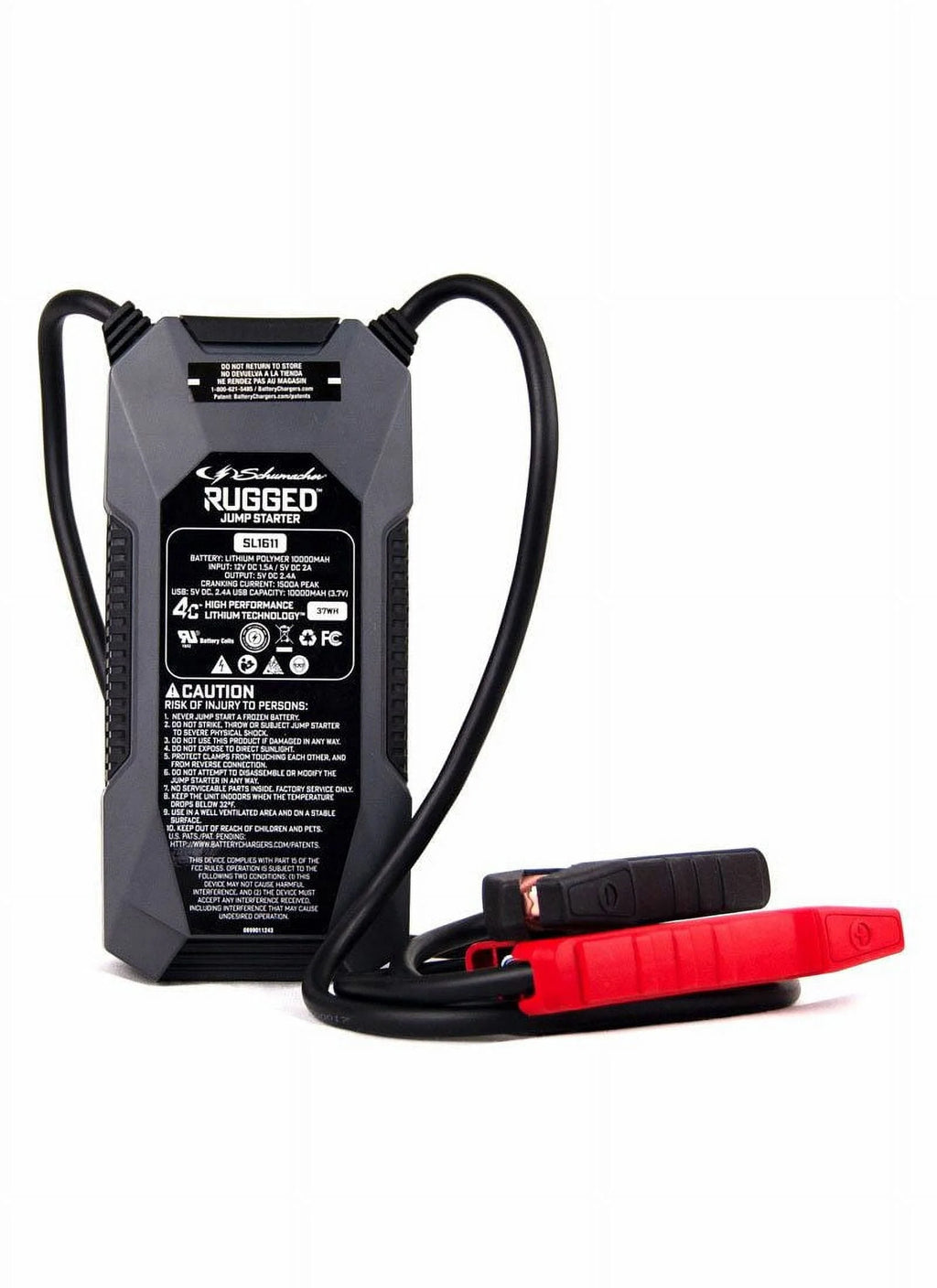 Open Box Schumacher Electric SL1611 1500A 12V Lithium Jump Starter