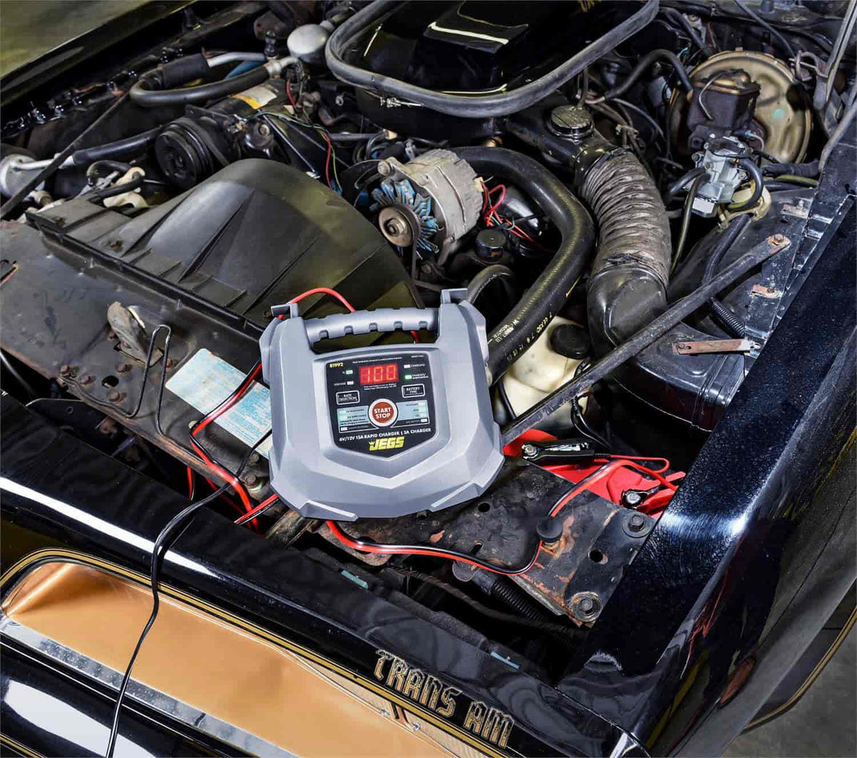 JEGS 81992 Rapid Battery Charger Automotive & Marine Use Battery Types: AGM Deep