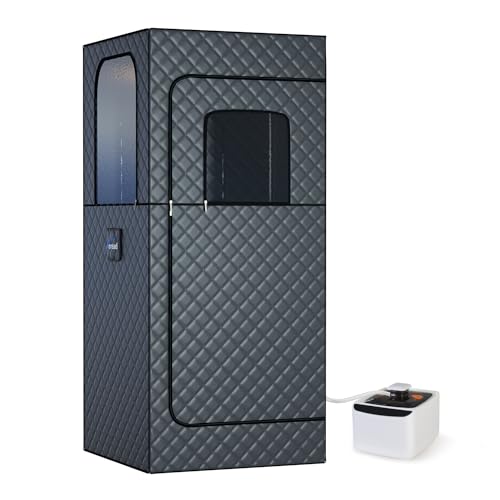 TOREAD Full Body Sauna 300D Canvas, Foldable Steam Saunas Tent with 2.6L & 1000W Steam Generator Remote Control