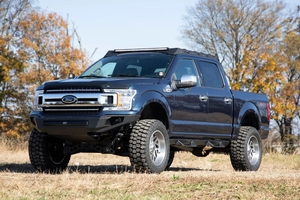 Rough Country Roof Rack System w/40 Front Facing LED for 15-18 F-150 - 51021 Fits select: 2015-2016,2017-2018 FORD F150
