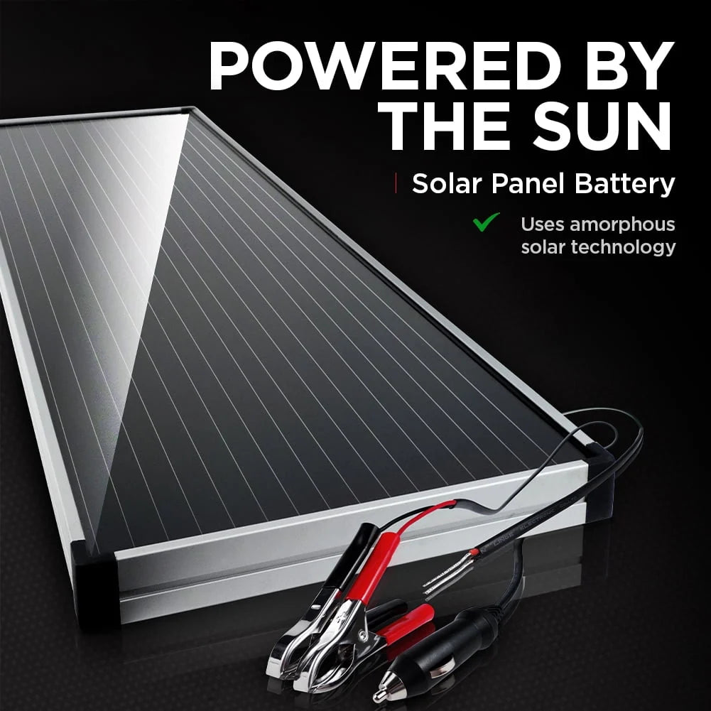Schumacher Solar Battery Charger and Maintainer with Solar Charge Controller- 15 Watts, 12V