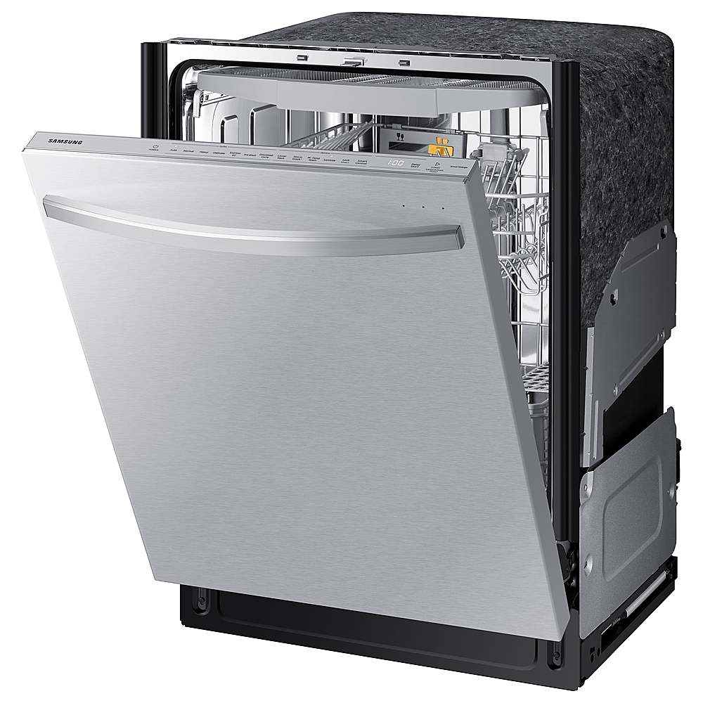 Samsung - Smart 44dBA Dishwasher with StormWash+ - Stainless steel