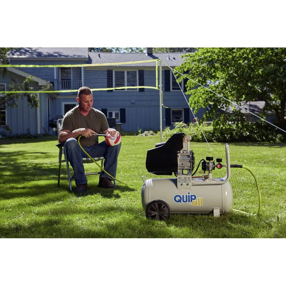 Quipall 8-2 2 HP 8 Gallon Oil Free Hotdog Air Compressor