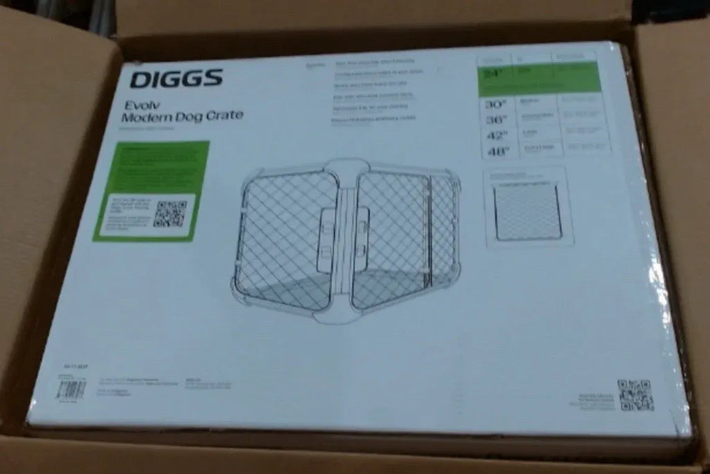 Dog Crate - Slim Kennel with Removable Ceiling Panel - Small - Ash
