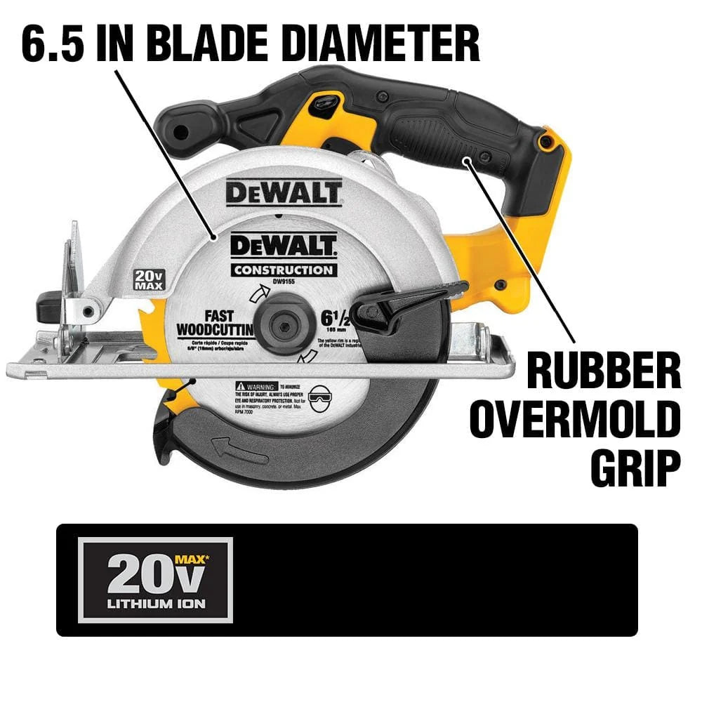 DEWALT 20V MAX Cordless 7 Tool Combo Kit with TOUGHSYSTEM Case, (1) 20V 4.0Ah Battery and (2) 20V 2.0Ah Batteries DCKTS781D2M1