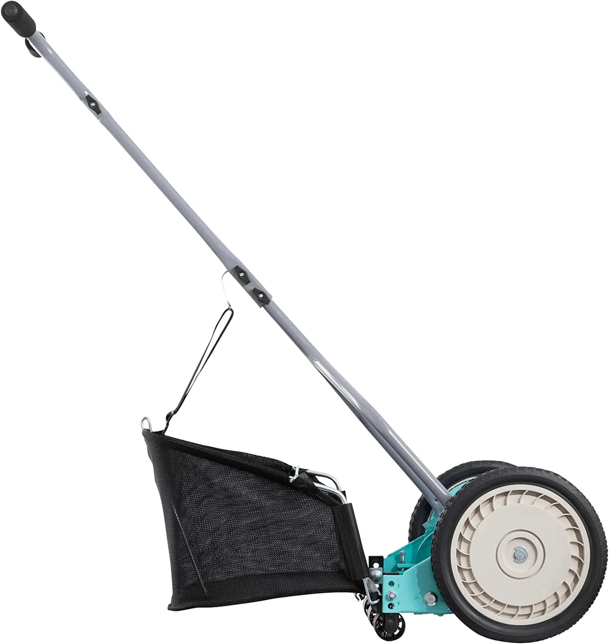 American Lawn Mower Company 1304-14GC 14-Inch 5-Blade Push Reel Lawn Mower with Grass Catcher， Mint