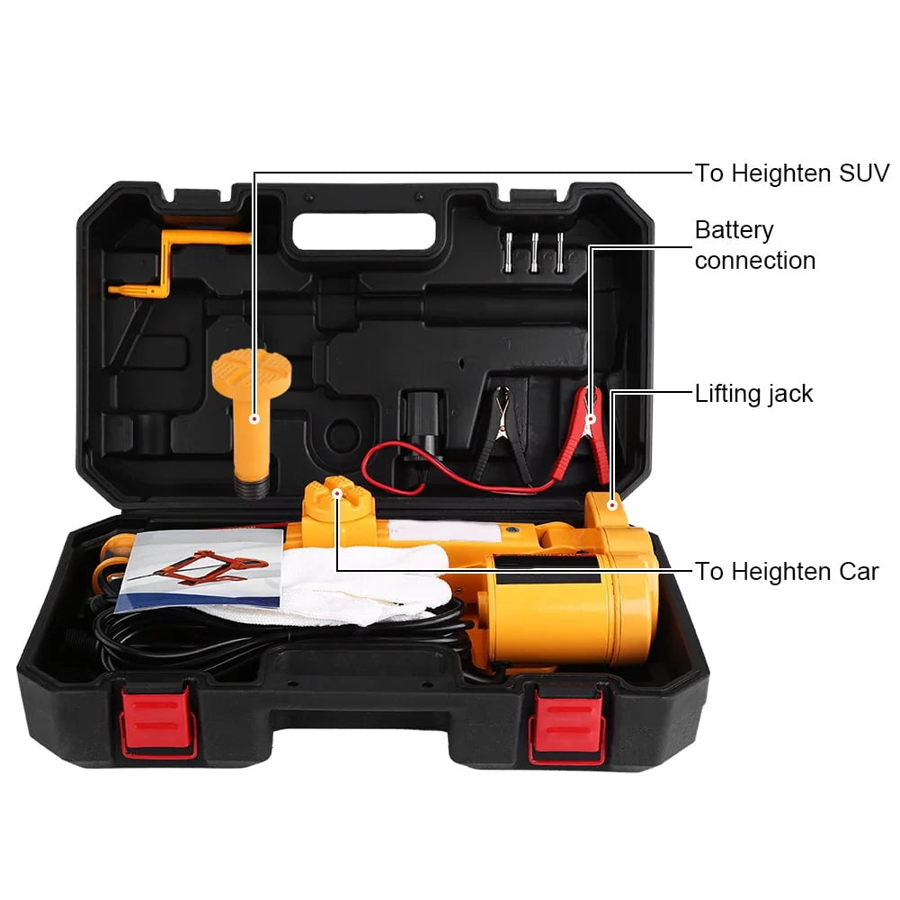 Auto Jack,Electric Jack,3Ton 12V DC Automotive Car Electric Jack Lifting SUV Van Garage and Emergency Equipment