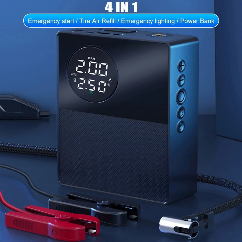 Jump Starter with Air Compressor with 150PSI Digital Tire Inflator,Kepeak 1000A Portable Battery Booster(Up to 8.5L Gas/5L Diesel Engines)