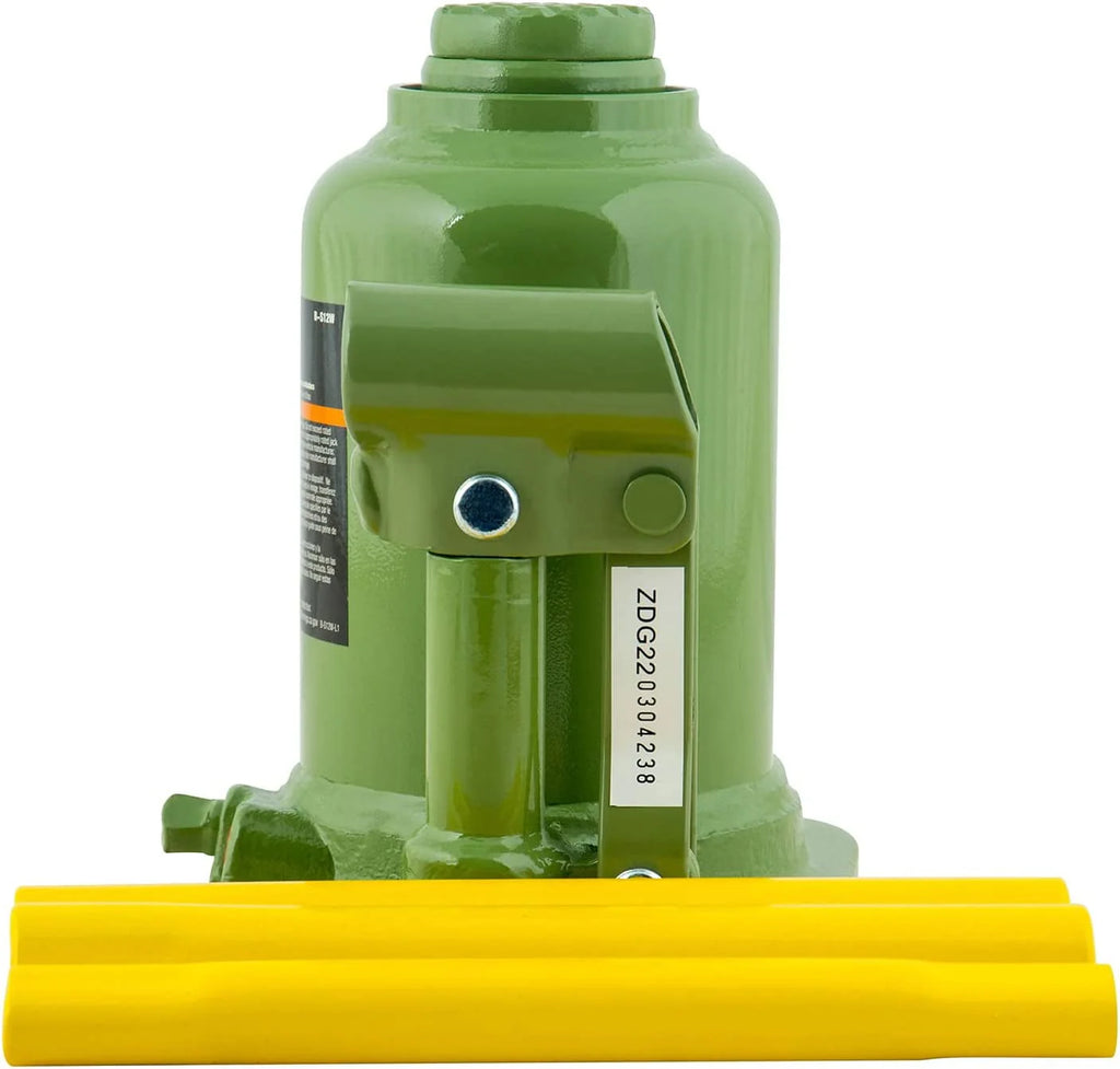 Pro-Lift B-S12W Welded Bottle Jack 12 Ton - Low Profile (24,000 Lbs) Capacity Hydraulic Lifting with Side Pump Two-Piece Handle